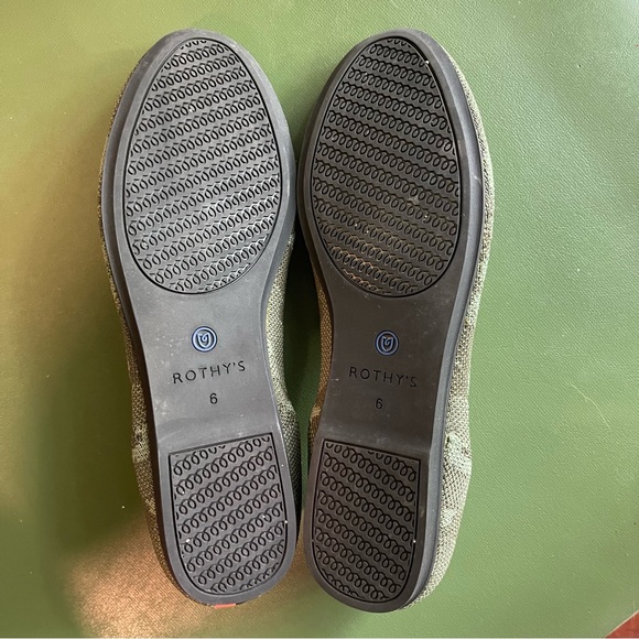 Rothy's Women's Flat Shoes Size 6 The Loafer Green Olive Camo Round Toe Slip On - Picture 2 of 3